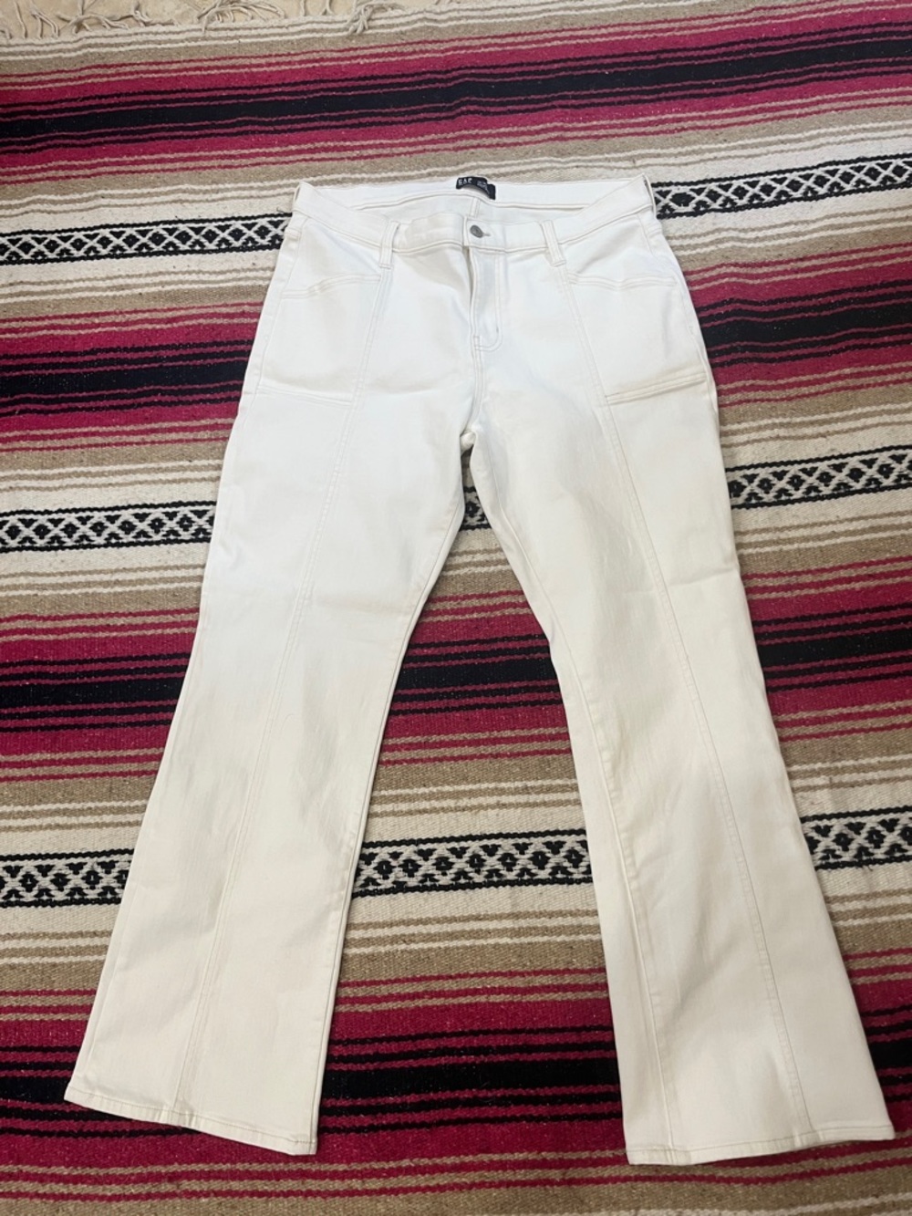 GAP Cream (optic white) Denim Baby Boot Jeans 34/18R STRETCHY